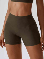 Wide Waistband Slim Fit Sports Shorts - Angel's Dream