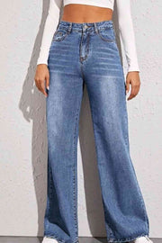 High Waist Wide Leg Jeans - Angel's Dream