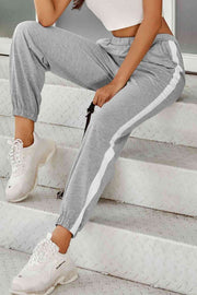 Side Stripe Joggers with Pockets - Angel's Dream