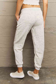 Ninexis Full Size Tie Waist Long Sweatpants - Angel's Dream