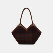 Plaid Print Tote Bag - Angel's Dream