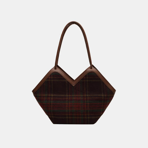 Plaid Print Tote Bag - Angel's Dream