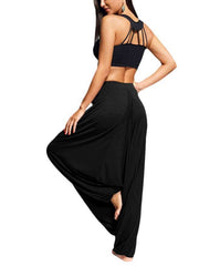 Tied Mid Waist Long Harem Pants - Angel's Dream