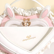 Kawaii Bunny Ears Heart Shape Bag - Angel's Dream