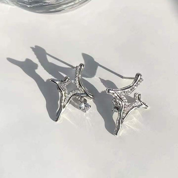 Asterism Rhinestone Earrings - Angel's Dream