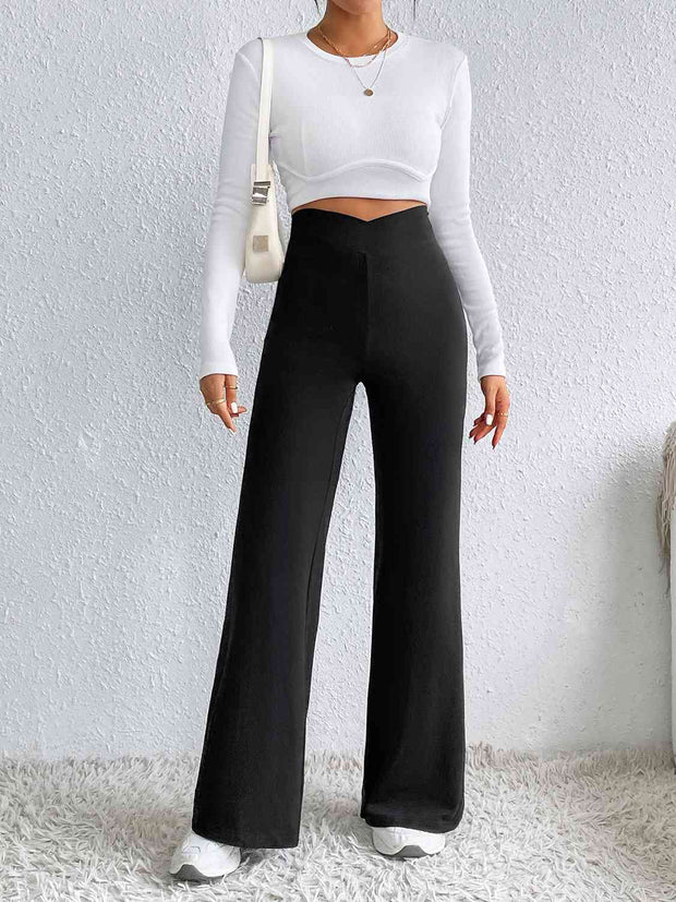 High Waist Flare Pants - Angel's Dream