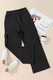 Drawstring Straight Pants with Pockets - Angel's Dream