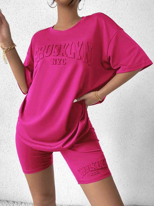 BROOKLYN NYC Graphic Top and Shorts Set - Angel's Dream