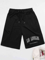 LOS ANGELES CALIFORNIA Graphic Drawstring Shorts - Angel's Dream