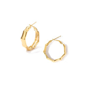 Big Bamboo Circle Hoop Earrings - Angel's Dream