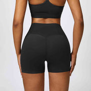 Wide Waistband Slim Fit Sports Shorts - Angel's Dream