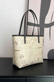 Printed PU Leather Tote Bag - Angel's Dream