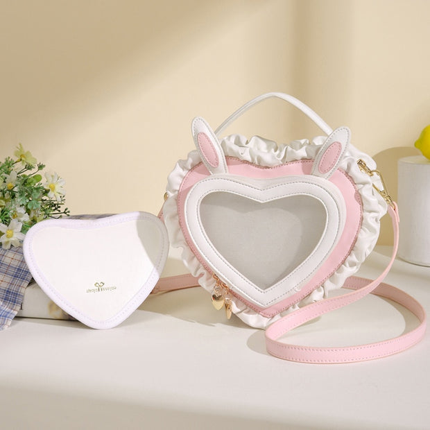 Kawaii Bunny Ears Heart Shape Bag - Angel's Dream