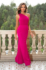 One-Shoulder Sleeveless Maxi Dress - Angel's Dream