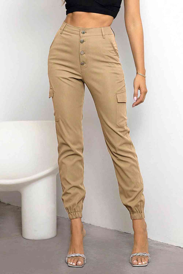 Button Fly Cargo Pants - Angel's Dream