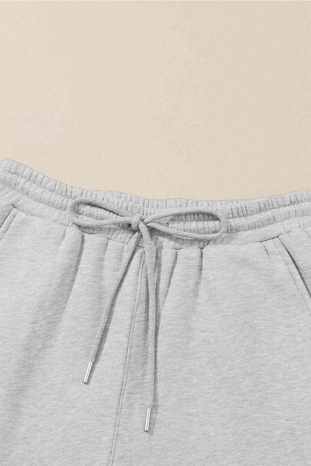 Drawstring Straight Pants with Pockets - Angel's Dream