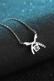 Moissanite 925 Sterling Silver Necklace - Angel's Dream