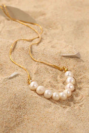 18K Gold-Plated Freshwater Pearl Necklace - Angel's Dream