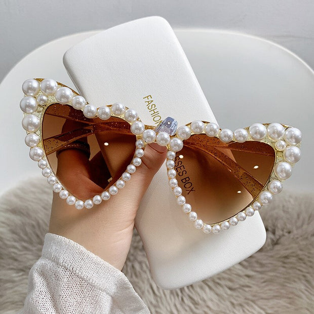 Cat Eye Heart Fashion Sunglasses - Angel's Dream