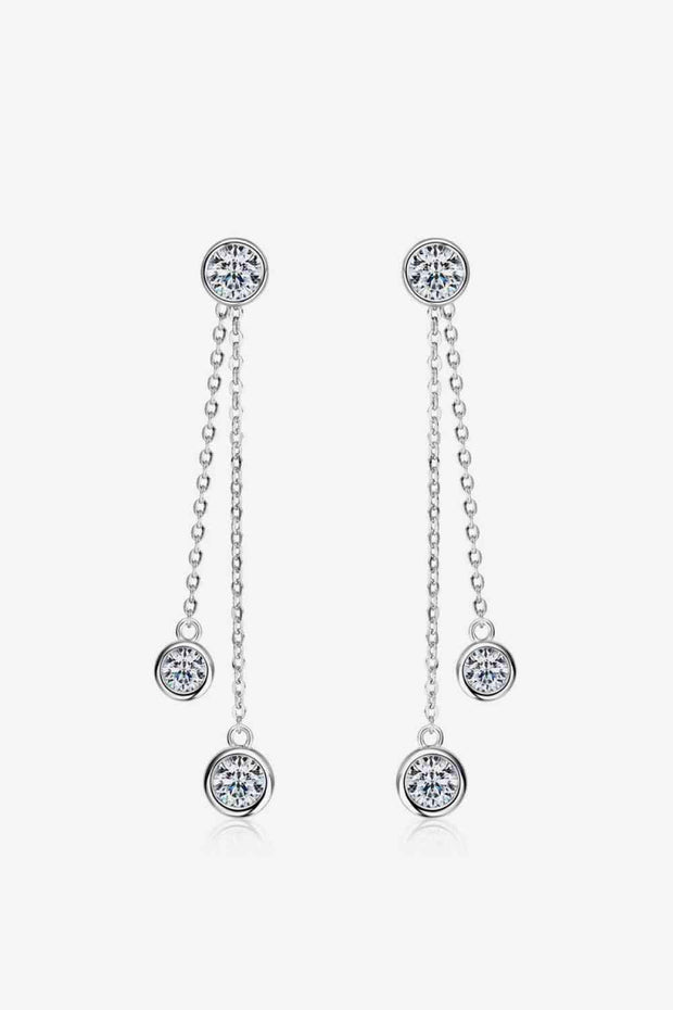 2.6 Carat Moissanite 925 Sterling Silver Earrings - Angel's Dream