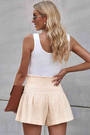 Smocked Waist Culotte Shorts - Angel's Dream