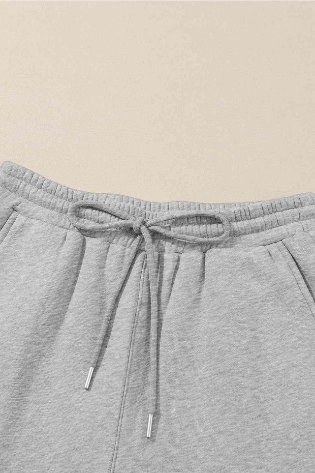 Drawstring Straight Pants with Pockets - Angel's Dream