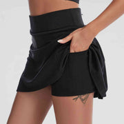 Wide Waistband Sports Skort - Angel's Dream