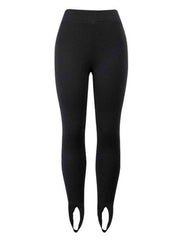 Ribbed Mid Waist Leggings - Angel's Dream