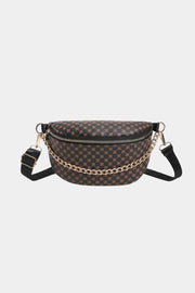 Printed PU Leather Sling Bag - Angel's Dream