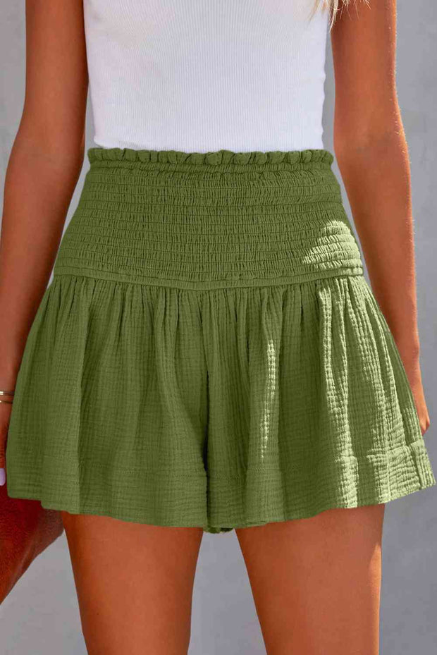 Smocked Waistband Shorts - Angel's Dream