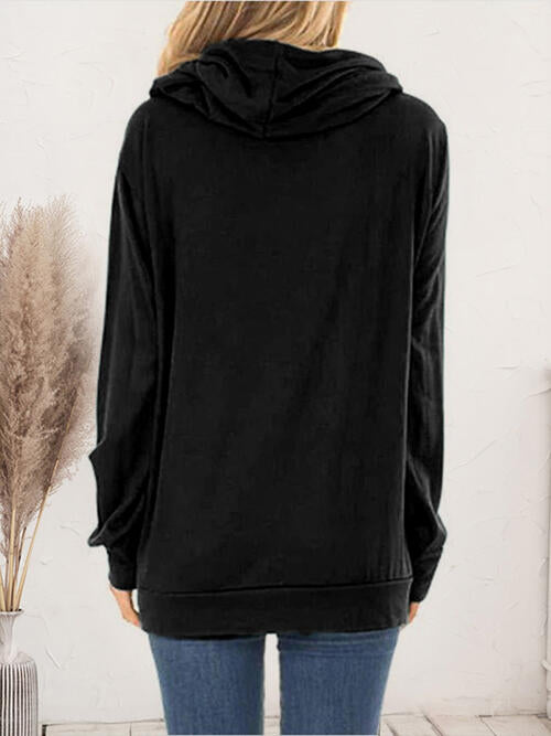 Drawstring Long Sleeve Hoodie - Angel's Dream