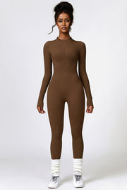 Half Zip Long Sleeve Active Jumpsuit - Angel's Dream