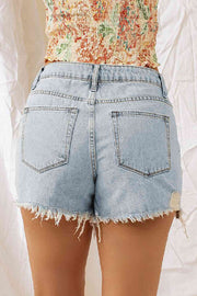 Distressed Denim Shorts - Angel's Dream